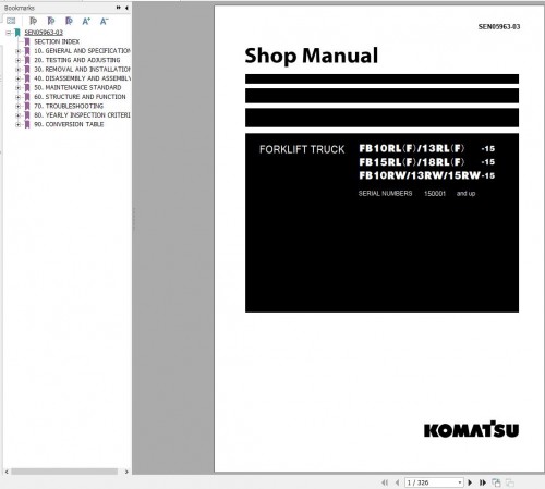 Komatsu Forklift 9.41 GB PDF Update 2024 Shop Manual 4