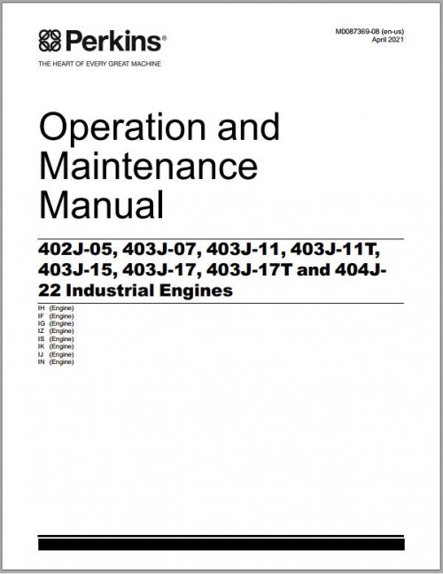 Perkins Engine Collection Operating and Maintenance Manual PDF (1)