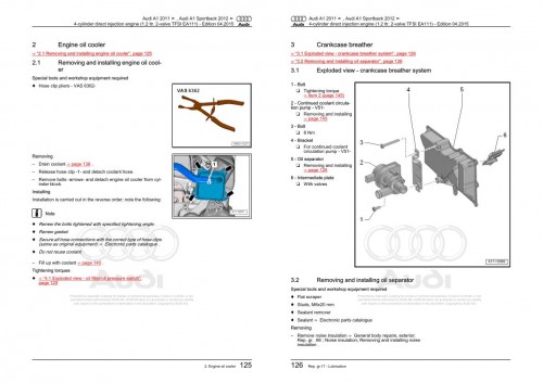 Audi A1 2011 2018 A1 8X 8X1 Workshop Manual and Wiring Diagram 2