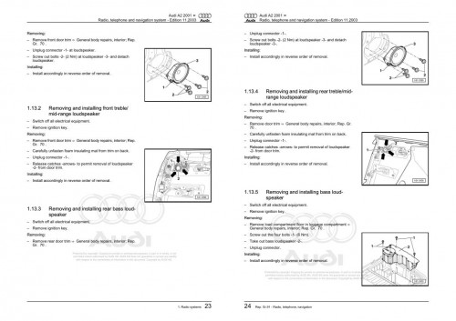Audi A2 2000 2005 A2 8Z 8Z0 Workshop Manual and Wiring Diagram 3