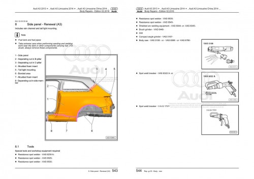 Audi A3 1980 1991 A3 Quattro Sport 85 857 859 Workshop Manual 1