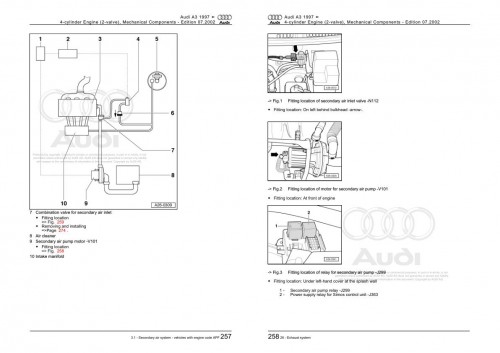 Audi A3 S3 1997 2005 A3 S3 8L 8L1 Workshop Manual and Wiring Diagram 1