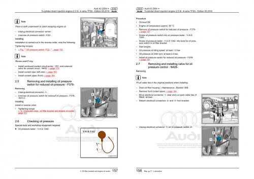 Audi A3 S3 RS3 2003 2012 A3 S3 RS3 8P 8P1 8PA Workshop Manual and Wiring Diagram 3
