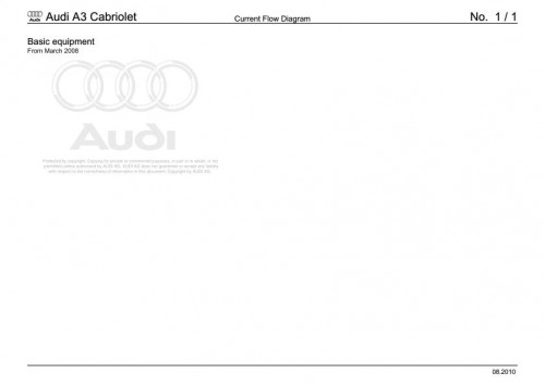 Audi A3 S3 RS3 2008 2012 A3 S3 RS3 Cabriolet 8P7 Workshop Manual and Wiring Diagram