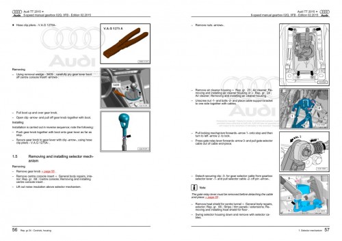 Audi TT 2014 2020 TT FV FV3 FV9 Workshop Manual and Wiring Diagram 2