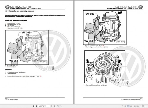 Volkswagen Caddy Kasten Kombi 9K 9K9 Workshop Manual 1995 2003 1