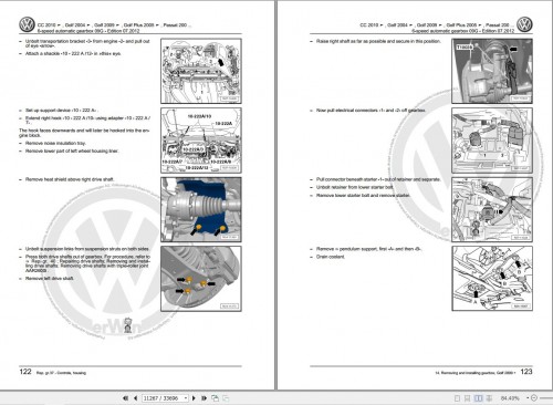Volkswagen Golf VI Plus Cabriolet Variant Workshop Manual 2008 2013 2