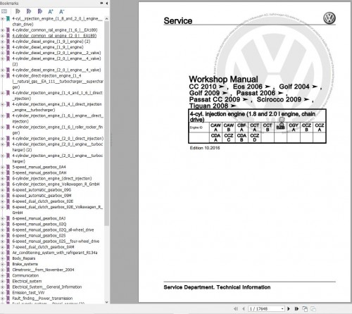 Volkswagen Passat Variant 3C 3C2 3C5 Workshop Manual 2005 2010