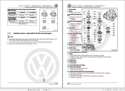 Volkswagen Scirocco 137 138 Workshop Manual 2008 2017 1