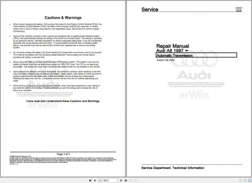Audi A8 S8 4D 1997 2003 Service Repair Manual and Wiring Diagram (1)