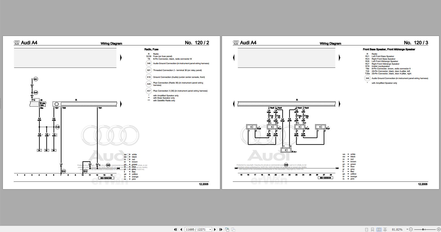 Audi RS4 8EC 2006 - 2008 Service Repair Manual and Wiring Diagram ...