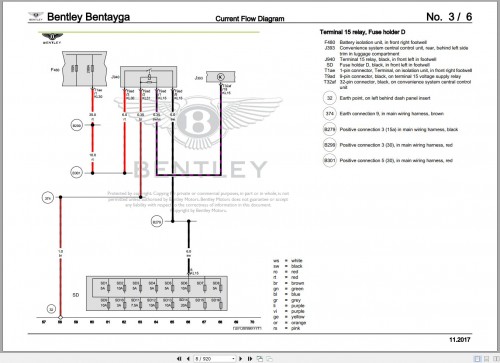 Bentley Continental Supersports GTC 2011 2012 Workshop Manual Eletrical Schematic 2