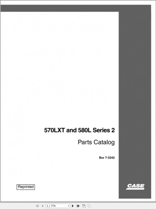 Case Loader 570LXT 580L Series 2 Parts Catalog (1)