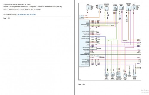 Porsche Macan 2023 Electrical Wiring Diagram 1