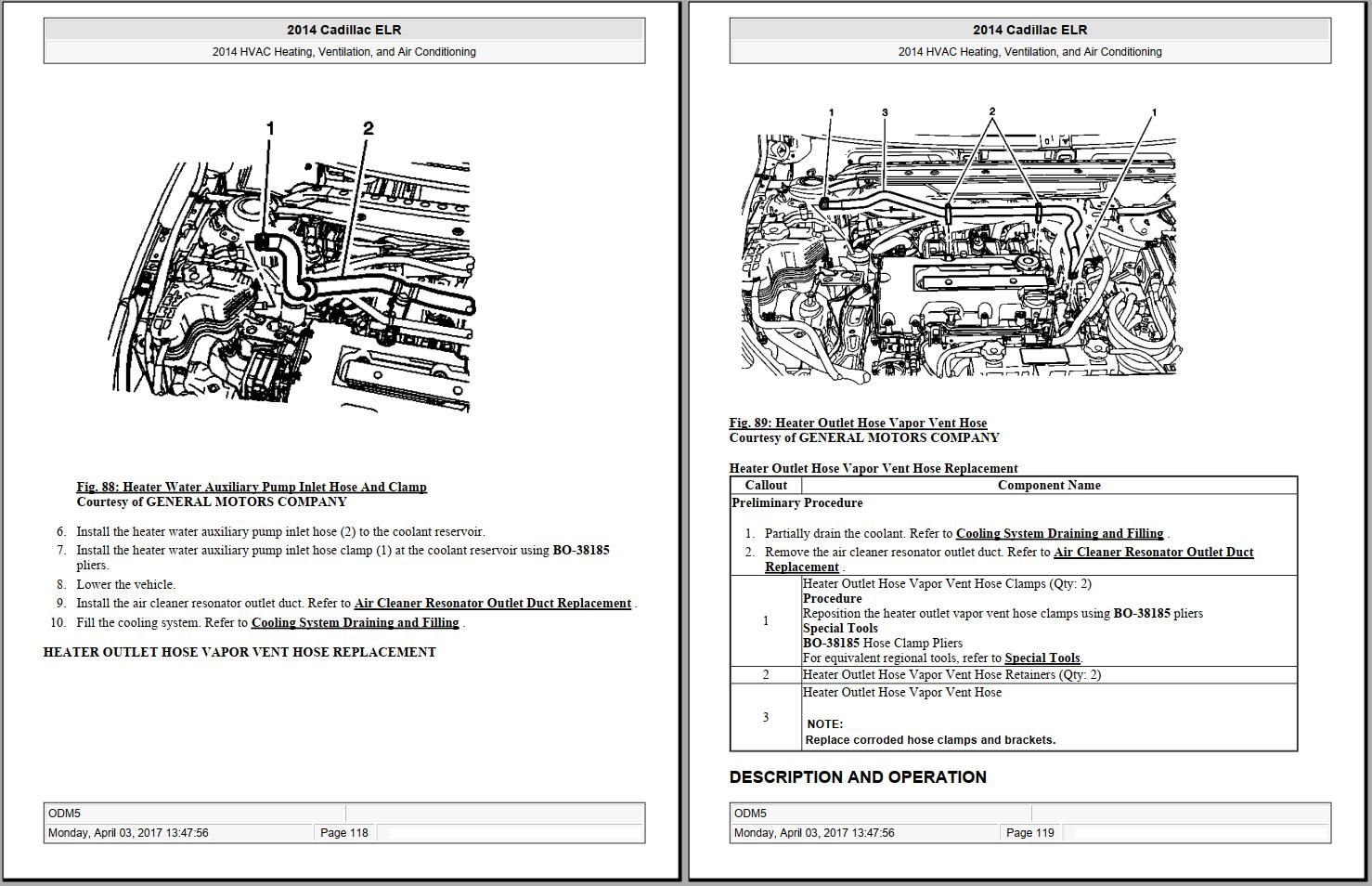 Cadillac ELR 20142016 Manual and Electrical Wiring Diagram