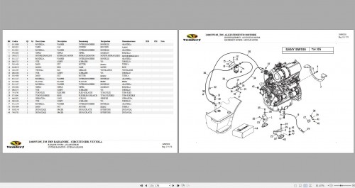 Sany Wheel Loader SW105 Spare Parts Catalog EN DE FR ES 1