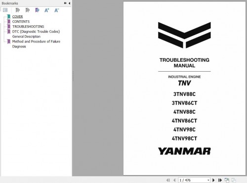 Sany-Yanmar-Engine-3TNV88C-3TNV86CT-4TNV88C-4TNV86CT-4TNV98C-4TNV98CT-Troubleshooting-Manual.jpg