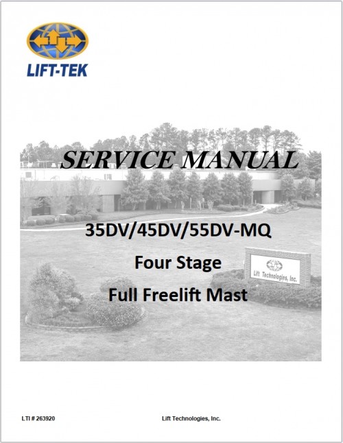 CAT Lift Trucks EC15N EC18N EC18LN Service Manual and Schematic 02.2024