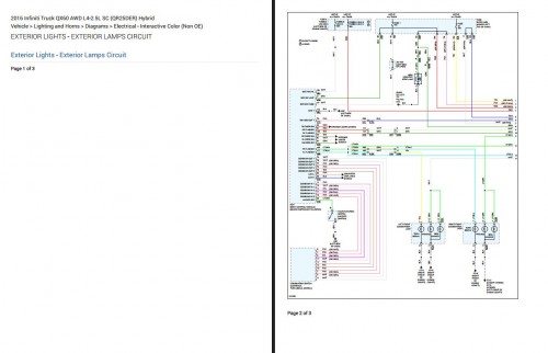 Infiniti QX60 Hybrid 2016 Electrical Wiring Diagrams 1