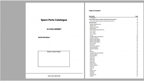 Olympian Full Collection Spare Parts Catalog PDF 1