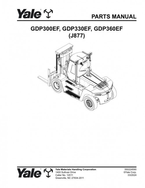 Yale-Forklift-J877-GDP300EF-GDP330EF-GDP360EF-Parts-Manual-550224590-03-2024.jpg