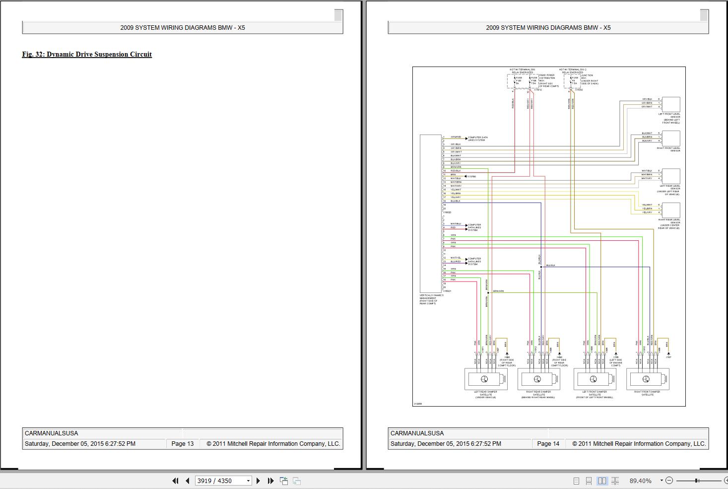 BMW X5 E70 2007-2013 Wiring Diagrams & Service Repair Manual | Auto ...