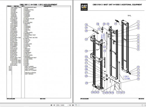 CAT Forklift NR14K Wiring Diagrams and Parts Manual 03.2021 1