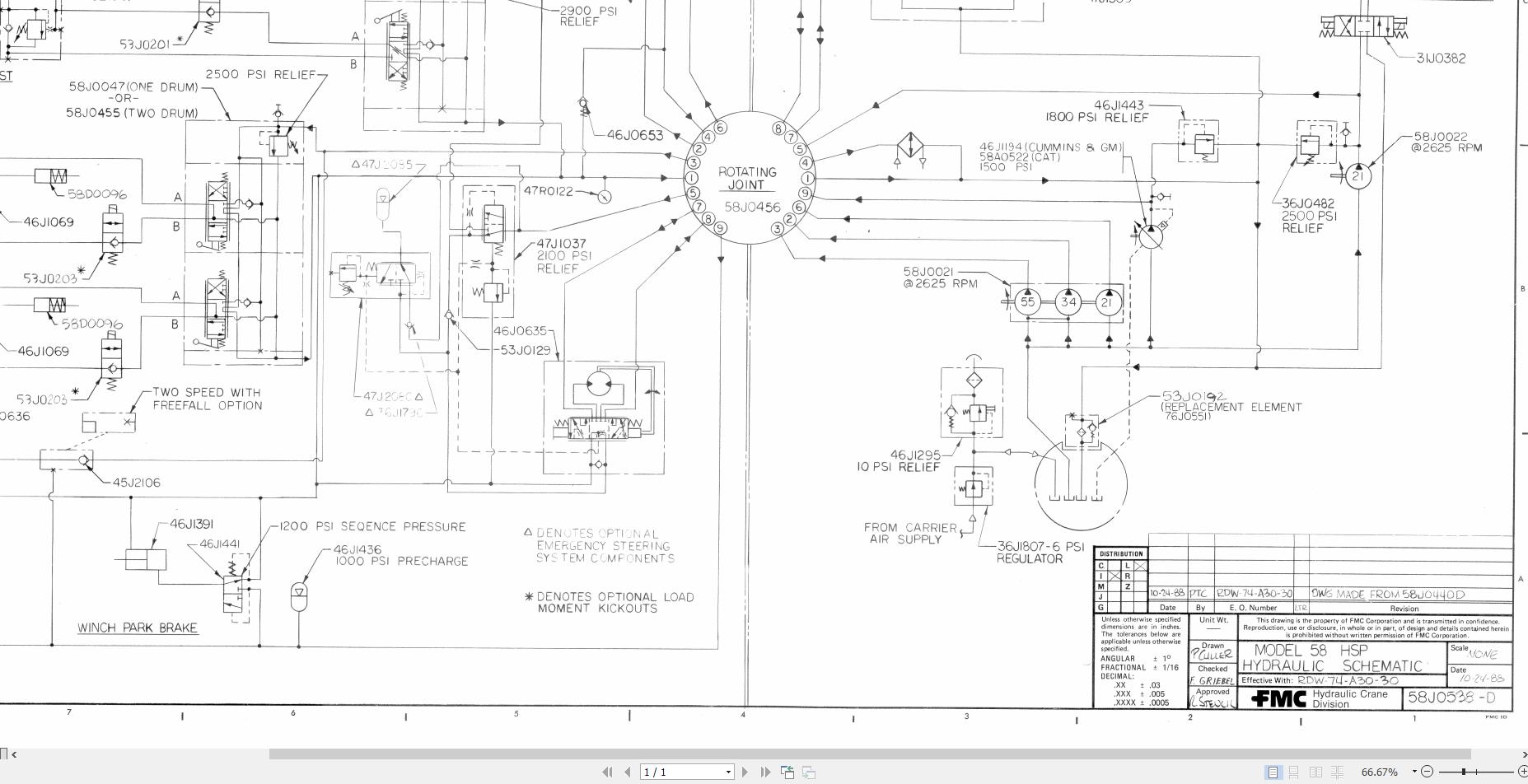 Link Belt Crane HSP-8018XL Hydraulic and Electrical Diagrams | Auto ...