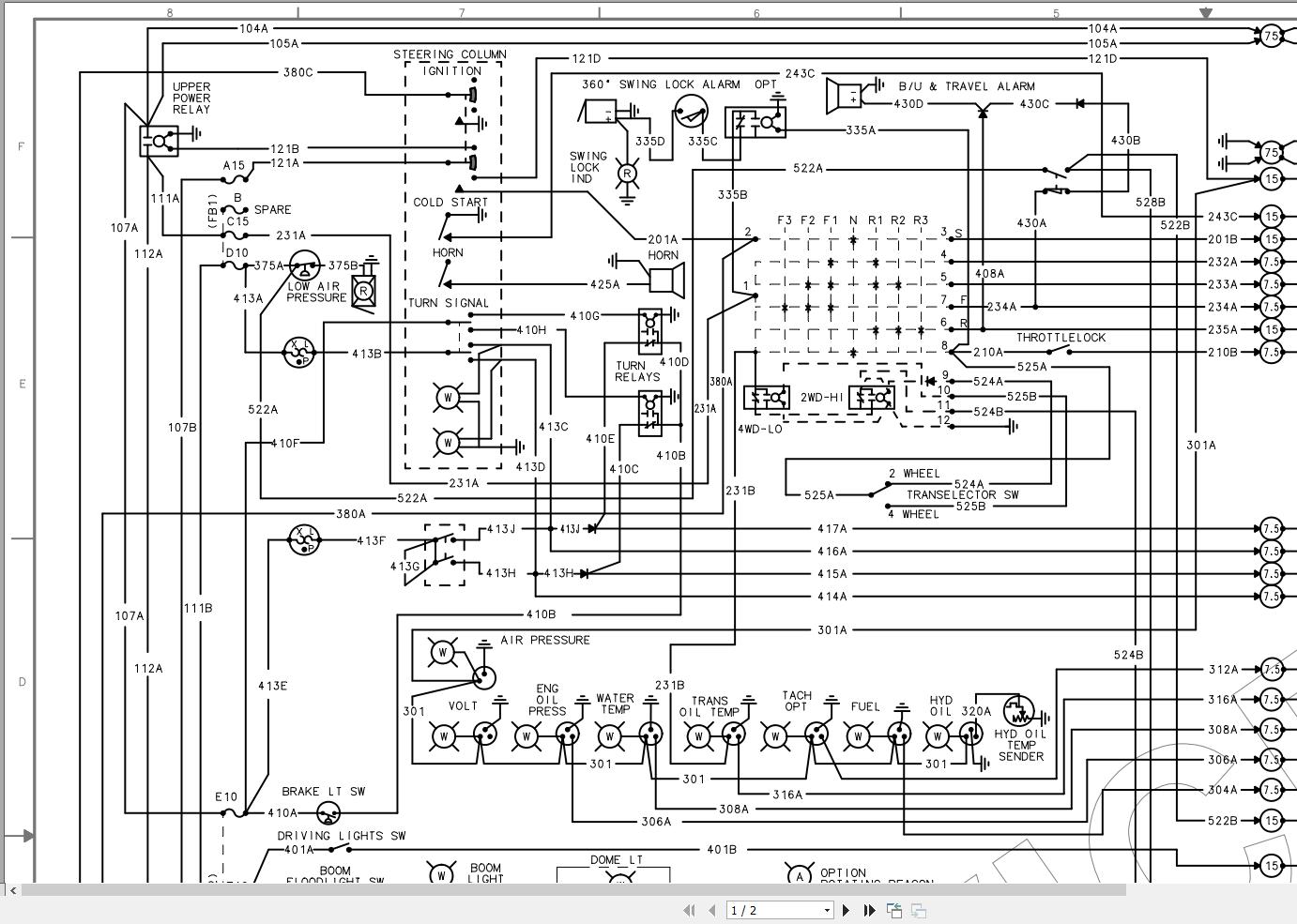 Link Belt Crane RTC-8030 Electrical and Hydraulic Diagrams | Auto ...