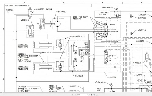 Link Belt Crane RTC 8040XL II Electrical and Hydraulic Diagrams 1