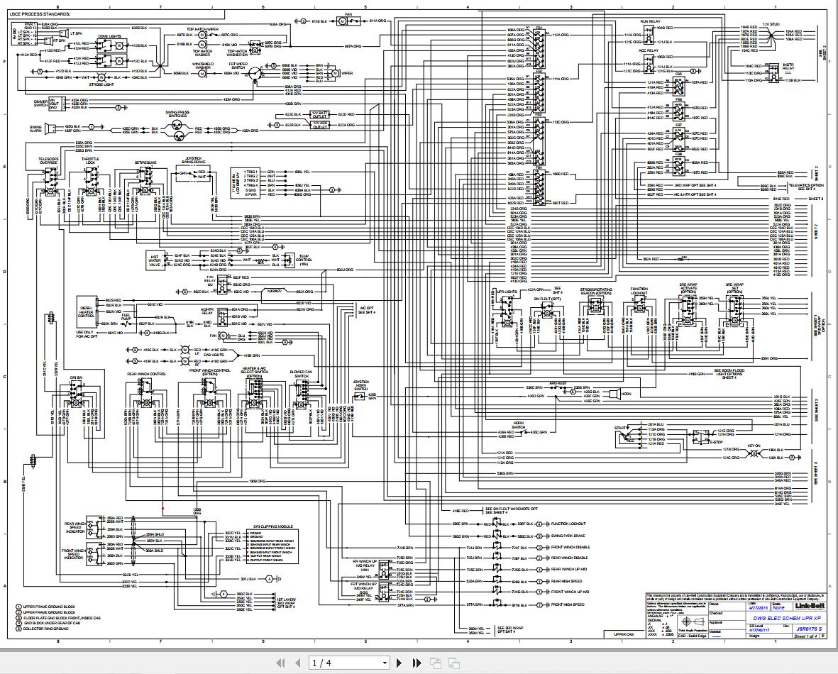 Link Belt Crane RTC-8050XP II Hydraulic and Electrical Diagrams | Auto ...