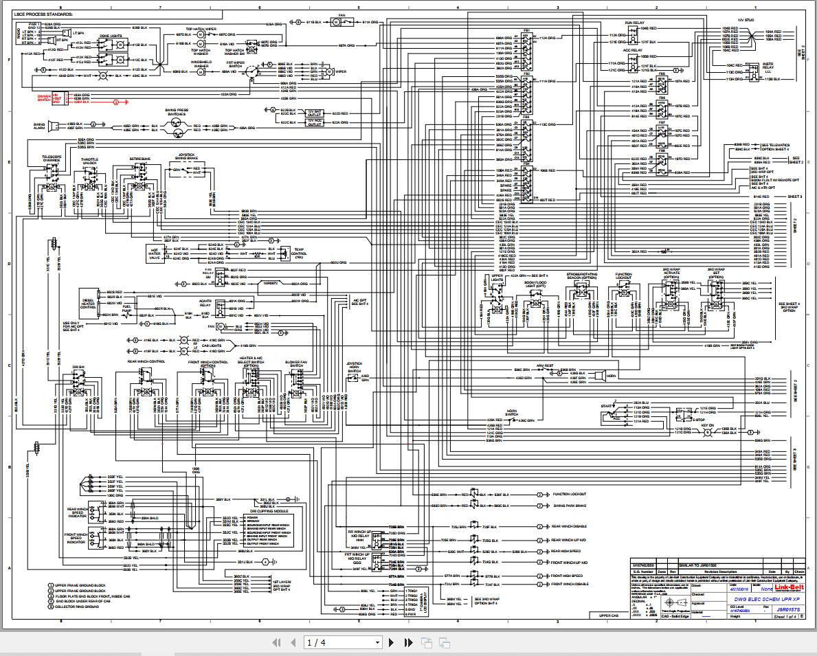 Link Belt Crane RTC-8065XP II Electrical and Hydraulic Diagrams | Auto ...