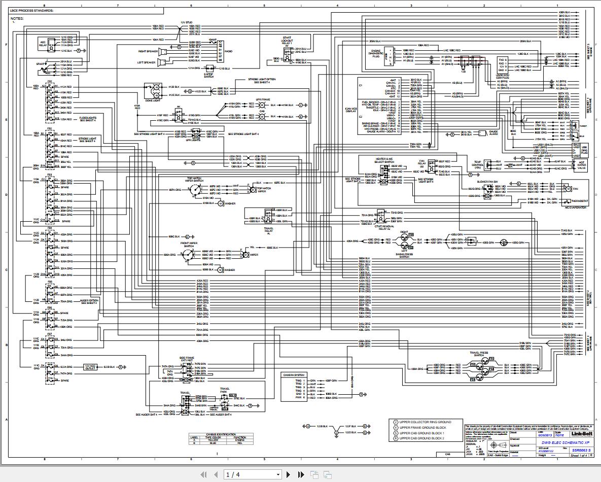 Link Belt Crane TCC-500XP Electrical and Hydraulic Diagrams | Auto ...