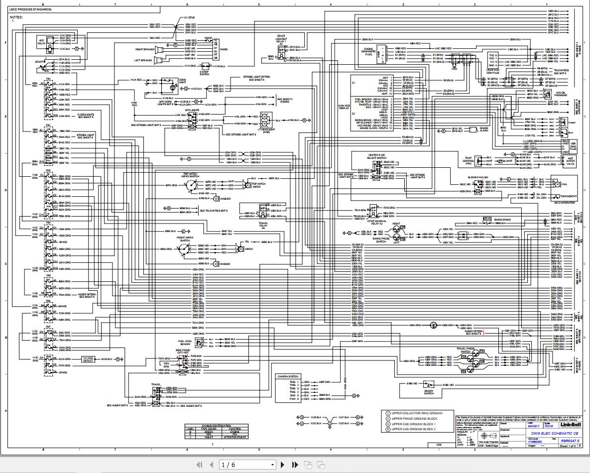 Link Belt Crane TCC-750CE Electrical and Hydraulic Diagrams | Auto ...