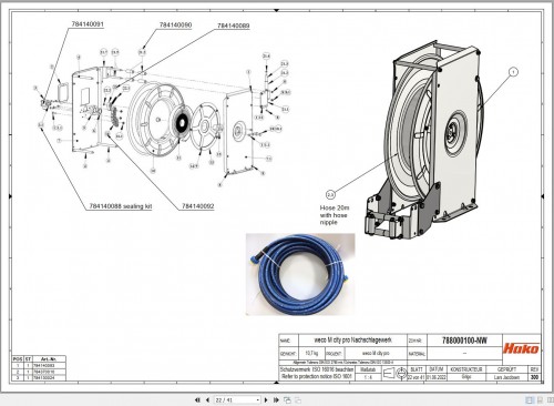 Hako Mobile High Pressure Cleaner Weco M900 City Pro Spare Parts Catalog 788000100 NW DE (2)