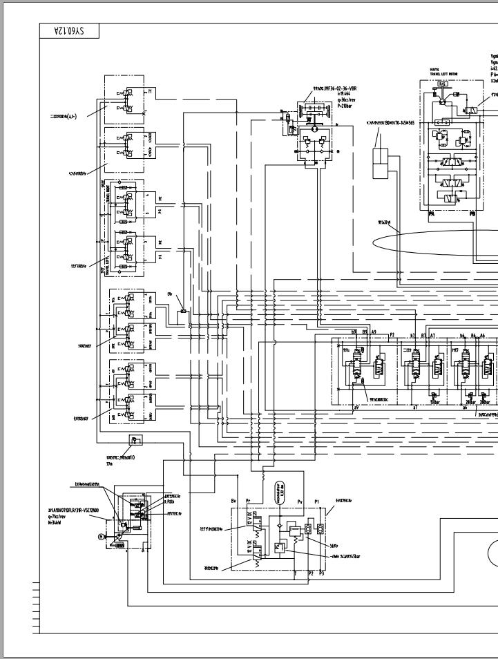 Sany Crawler Excavator SY65C Hydraulic Schematics EN | Auto Repair ...