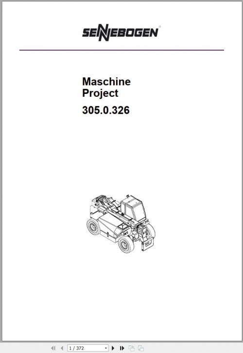 Sennebogen 305 305.0.326 Spare Parts List 01