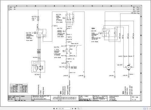 Sennebogen 305 305.0.420 Electric and Hydraulic Wiring Diagram EN DE 02