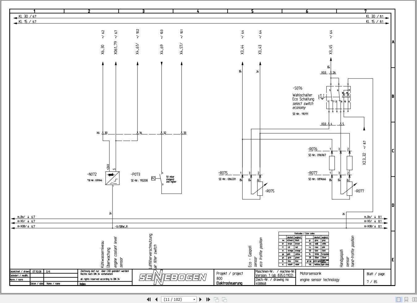 Sennebogen Material Handler 835 835.0.1147 Electric and Hydraulic ...