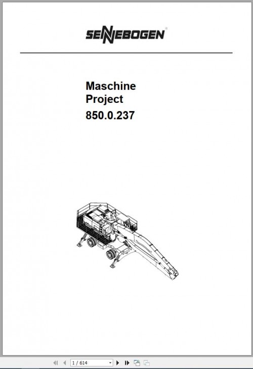Sennebogen 850 850.0.237 Spare Parts List 01