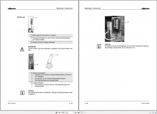 Sennebogen Material Handlers 835 M 835.0.548 Operating and Maintenance Manual DE 1