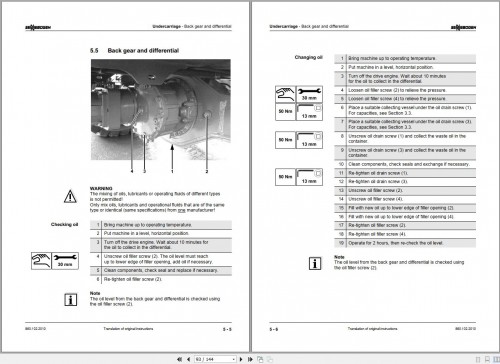 Sennebogen Material Handlers 860 860.0.1015 Operating and Maintenance Manual 1