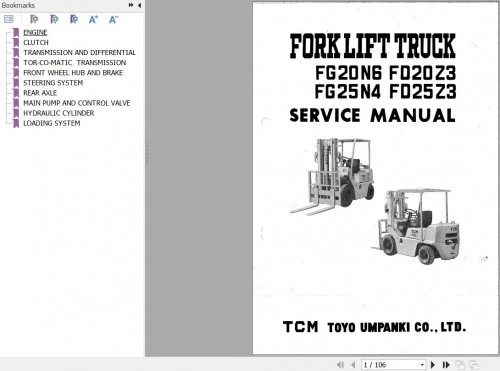 TCM Forklift FD20Z3 FD25Z3 FG20N6 FG25N4 Service Manual (1)