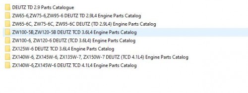 Hitachi DEUTZ TCD Collection PDF Engine Parts Catalog 1