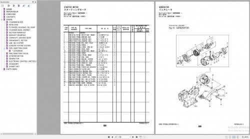 Hitachi YANMAR Collection PDF Engine Parts Catalog 5