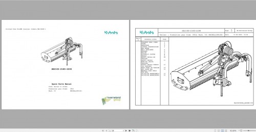 Kobuta Agricultural 17.4 GB PDF Spare Parts Manual 4
