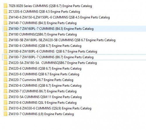 Hitachi Cummins Engine Collection PDF Parts Catalog 2
