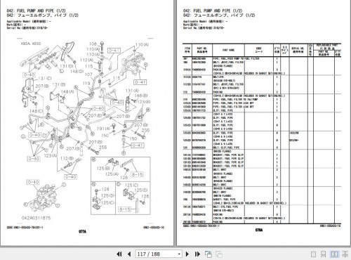 Hitachi Isuzu Engine 6WG1 XBSA03 Parts Catalog 6WG1 XBSA03 10 (2)