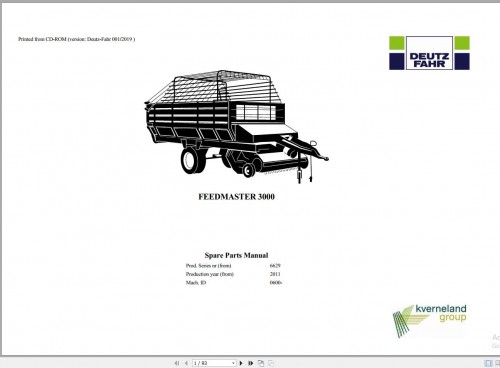 Deutz Fahr Agricultural 10.19 GB PDF Spare Parts Manual 3