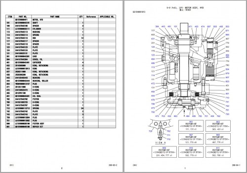 Kobelco Crawler Crane CKE2500G Parts Catalog S3JD04001ZO02 (3)